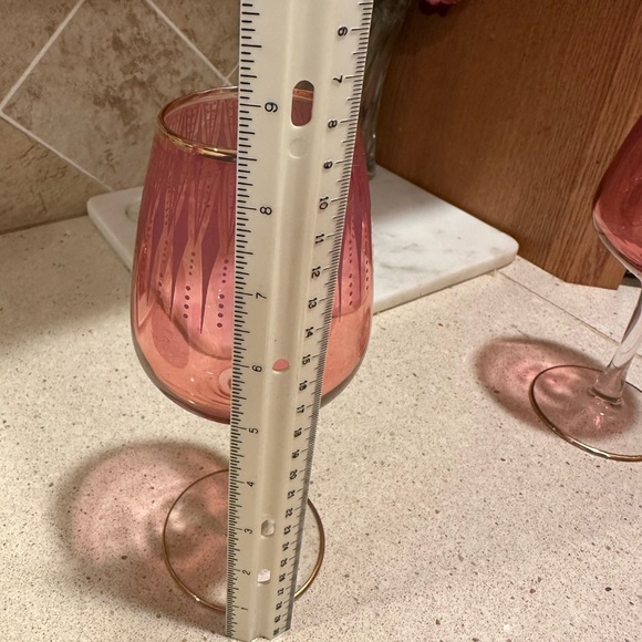 NWOT Stemmed Wine Glasses, Set of 2 - Picture 4 of 8